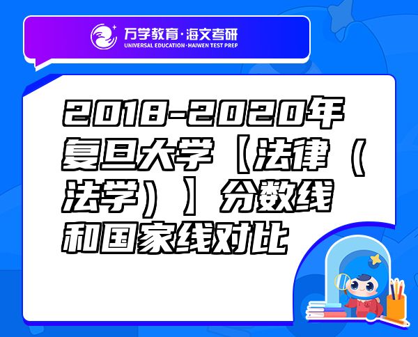 2018-2020年复旦大学【法律（法学）】分数线和国家线对比